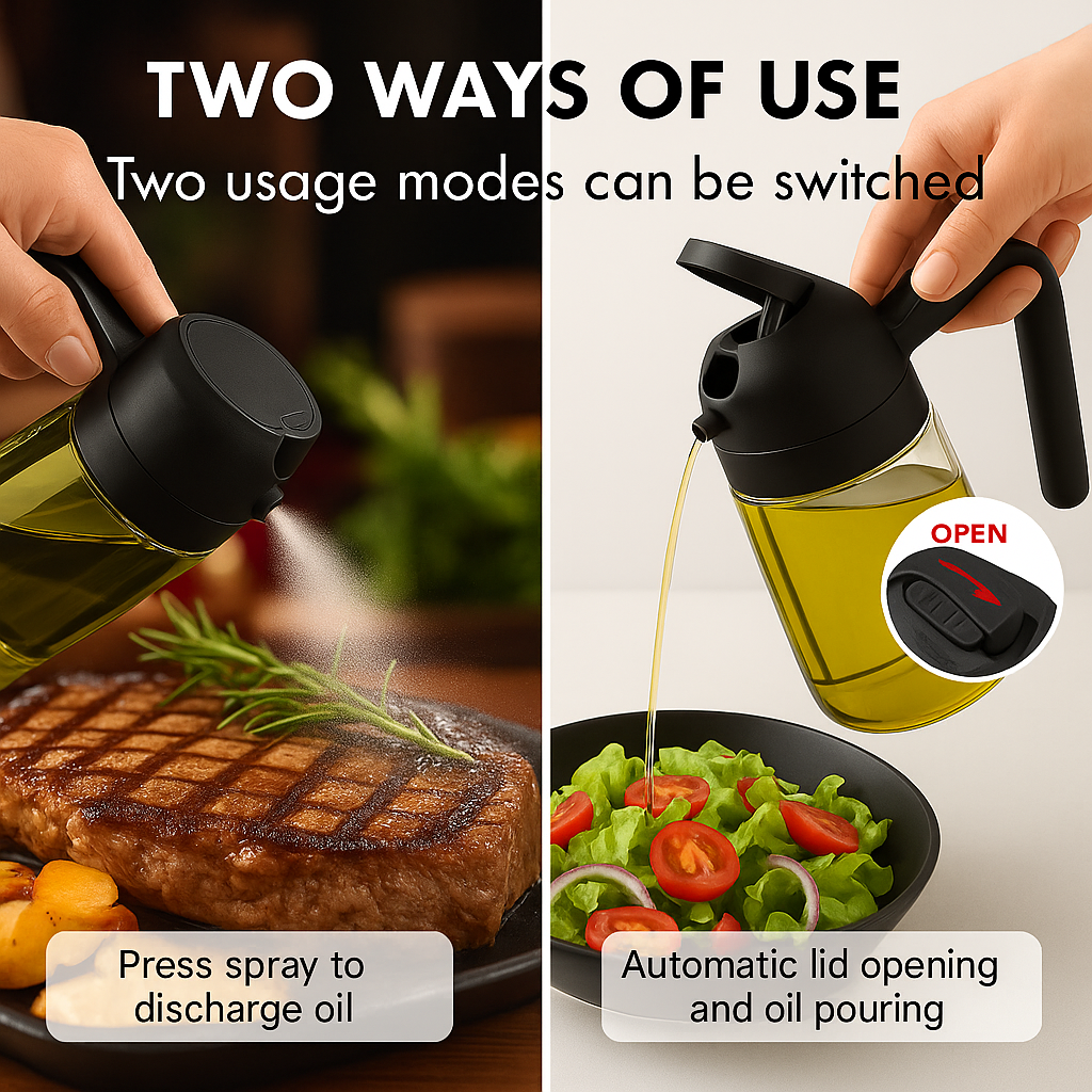 2 in 1 Oil Sprayer Bottle