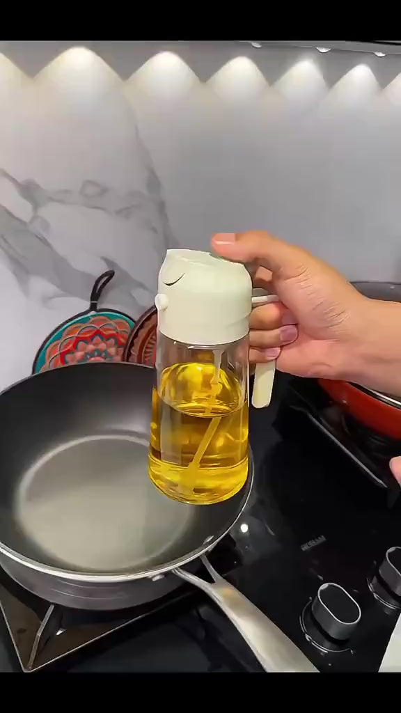 2 in 1 Oil Sprayer Bottle video