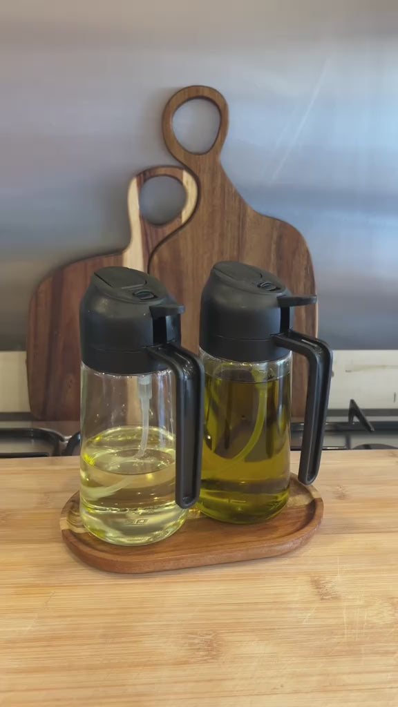 2 in 1 Oil Sprayer Bottle video